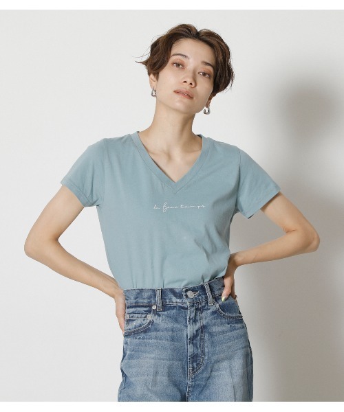 tシャツ Tシャツ LE BEAU TEMPS V/N TEE/LE BEAU TEMPSVネックTシャツ|ZOZOTOWN |01