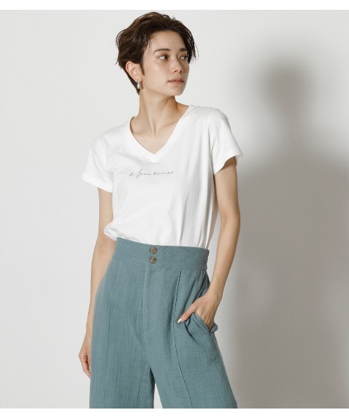 tシャツ Tシャツ LE BEAU TEMPS V/N TEE/LE BEAU TEMPSVネックTシャツ|ZOZOTOWN |21
