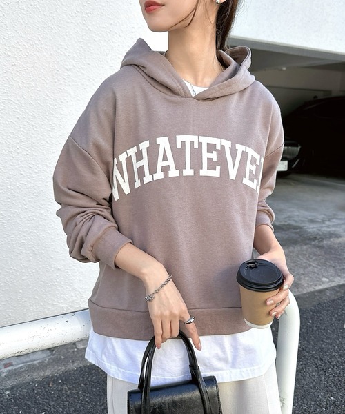 パーカー 裏毛長袖バックスリットロゴスウェットパーカー|ZOZOTOWN PayPayモール店|03