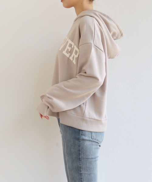 パーカー 裏毛長袖バックスリットロゴスウェットパーカー|ZOZOTOWN PayPayモール店|13