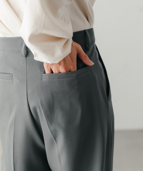 epnok パンツ スラックス ワイドストレートフルレングスパンツ