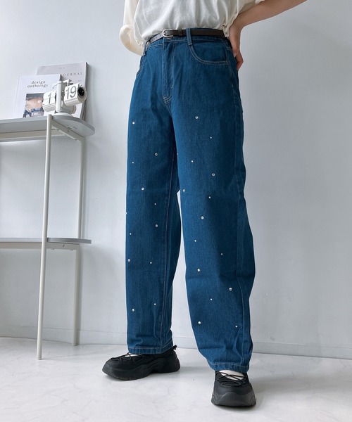 AS KNOW AS（アズノゥアズ） ジーンズ デニム デニムパンツベルト付