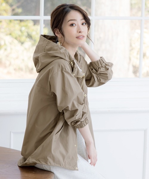 Tiaclasse マウンテンパーカー ウインドブレーカー 撥水ドロスト