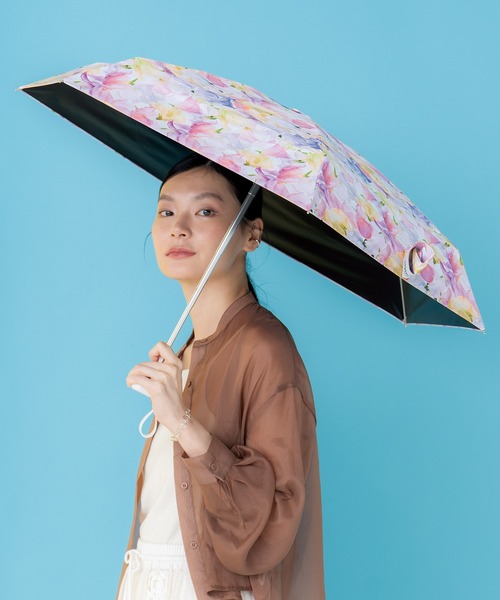 【BIMBA Y LOLA】フラワープリント折りたたみ傘 BIMBA Y LOLA】フラワープリント折りたたみ傘
