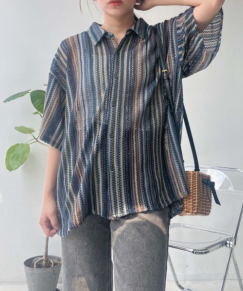 k出品 k出品 セール】シャギークルーネックプルオーバー/250262（ニット