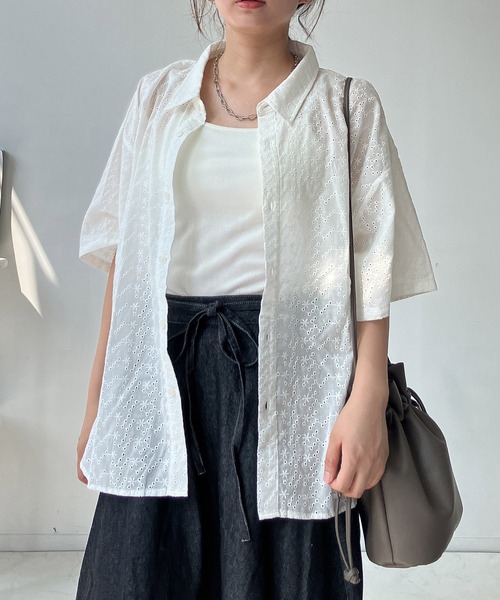 AS KNOW AS（アズノゥアズ） ブラウス シャツ 夏 半袖着回して半袖