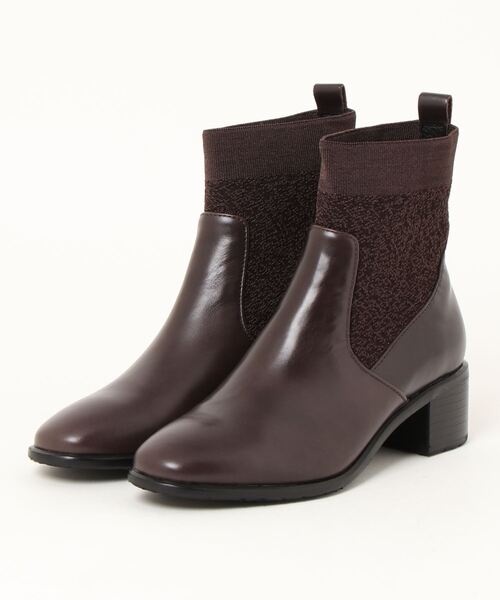 ブーツ 防滑｜ニットショートブーツ　2420073 