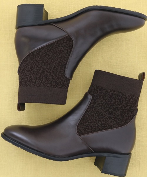 ブーツ 防滑｜ニットショートブーツ　2420073 