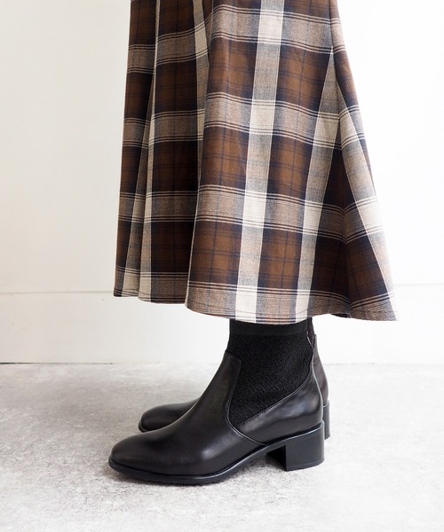 ブーツ 防滑｜ニットショートブーツ　2420073 