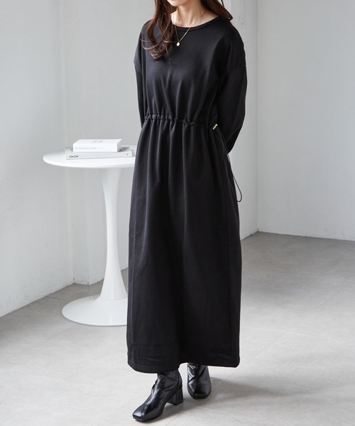 RANAN（ラナン） ワンピース 裏起毛/アンチピリング ドロスト