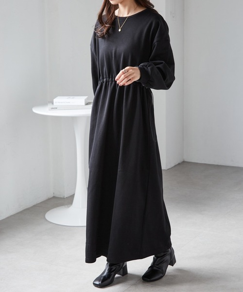 RANAN（ラナン） ワンピース 裏起毛/アンチピリング ドロスト