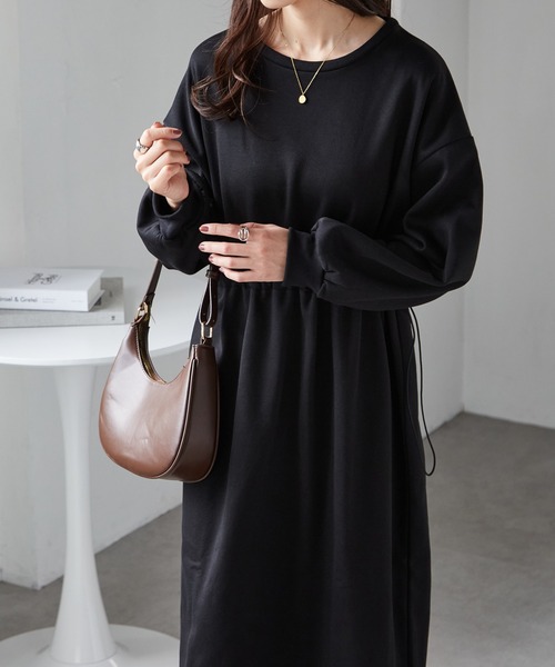 RANAN（ラナン） ワンピース 裏起毛/アンチピリング ドロスト