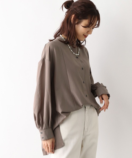 シャツ ブラウス お手入れらくらくバックプリーツ長袖/966330 レディース | GLOBAL WORK | 16