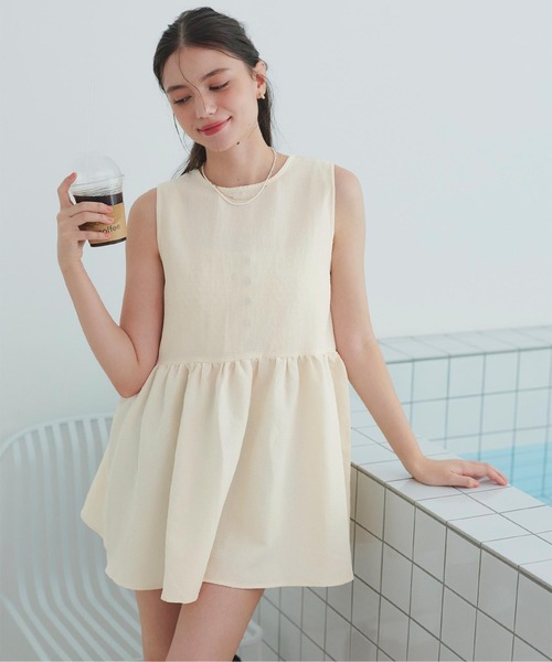 spick and span 完売 ノースリーブ ティアード チュニック 新品 Spick & Span - Spick & Span ノースリーブ ティアード チュニックの