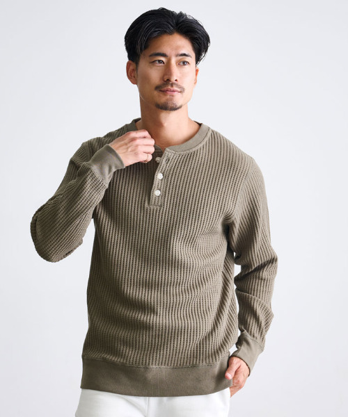 JEMORGAN（ジェーイーモーガン） ヘンリーネック tシャツ 「JEMORGAN