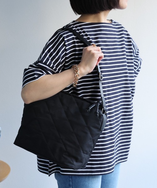 saaa ブラック キルティング ショルダーバッグ キルティングナイロンショルダーバッグ - ブラック | ZARA Japan / 日本