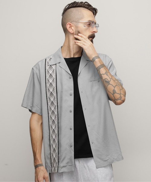 シャツ ブラウス メンズ Schott/ショット/BRAID LYOCELL SHIRT/ブレイド リヨセル シャツ｜zozo