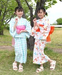浴衣 浴衣3点セット キッズ 子供 女の子の詳細画像2