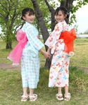 浴衣 浴衣3点セット キッズ 子供 女の子の詳細画像4