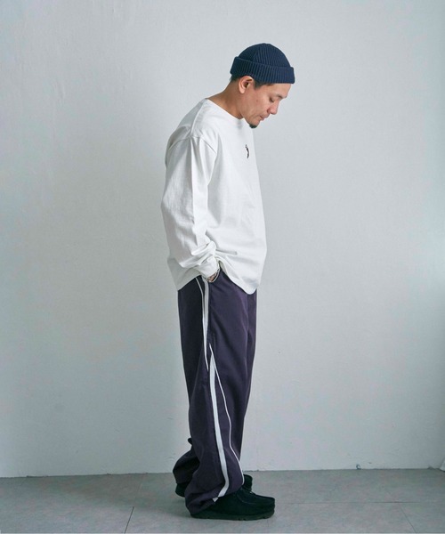 NO NEED パンツ 切替パイピング ドロストラインパンツ メンズ