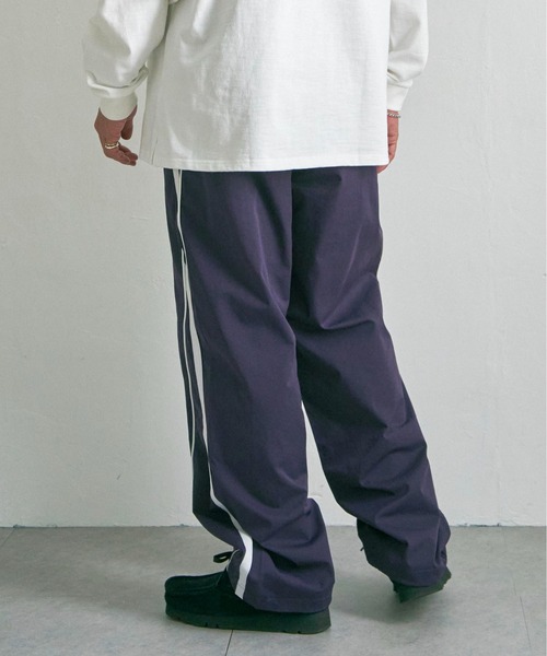 NO NEED パンツ 切替パイピング ドロストラインパンツ メンズ