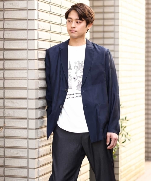 モード ブラック タグ  テーラード  ジャケット org.jpg