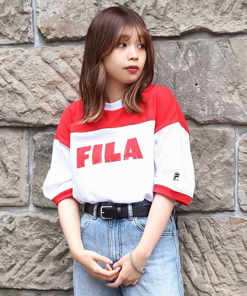 FILA（フィラ） tシャツ 半袖 90's ヴィンテージ ロゴ プリント 半袖