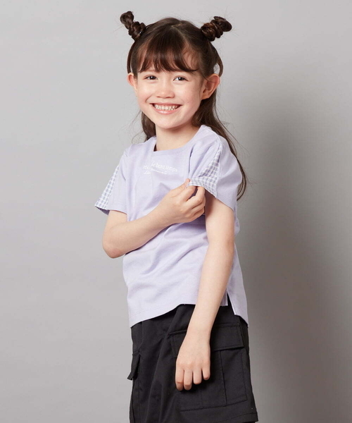 子供服 まとめ売り 女の子 夏服 Tシャツ キッズ 140 150 バーバリー a.v.v tシャツ 「140-150」ギンガムスリーブ゛Tシャツ キッズ