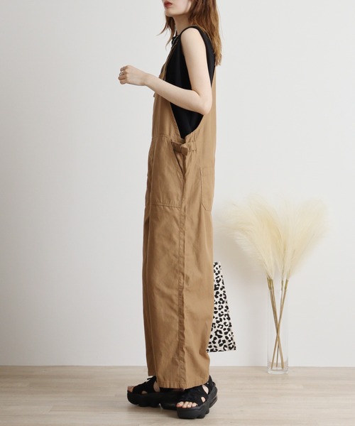 ＜ＣＳ＞ベイカーワイドサロペット ElegChic サロペット オーバーオール ベイカーワイドサロペット