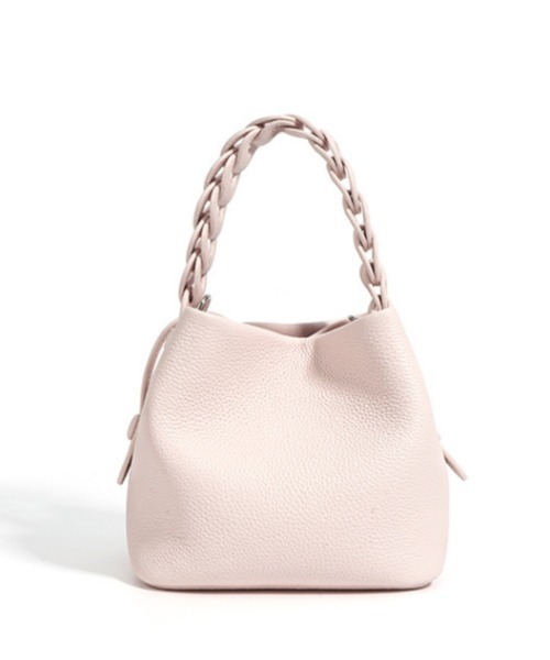【新品・本革】2wayスクエアレザースモール編み込みハンドルバッグ NiiNa】【高品質牛革】2wayスクエアレザースモール編み込み