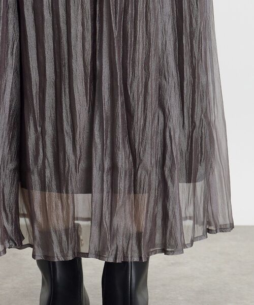 grove スカート オーガンジープリーツスカート : ZOZOTOWN Yahoo!店