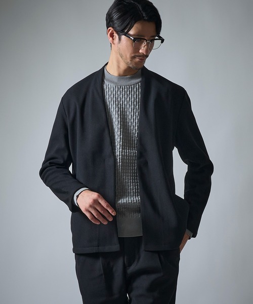 TETE HOMME ジャケット ノーカラージャケット 「セットアップ対応 