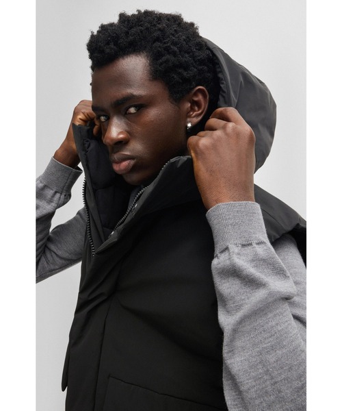 HUGO ベスト ジレ ウォーターリペレント リラックスフィット