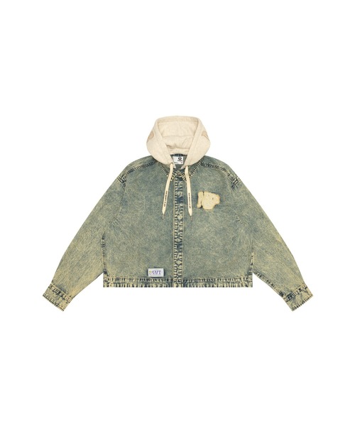 ブラウス シャツ AAPE DENIM HOODIE SHIRT レディース AAPE BY A BATHING APE ブラウス シャツ DENIM HOODIE SHIRT