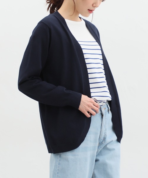 Honeys（ハニーズ） ニットカーディガン M ネイビー レディース