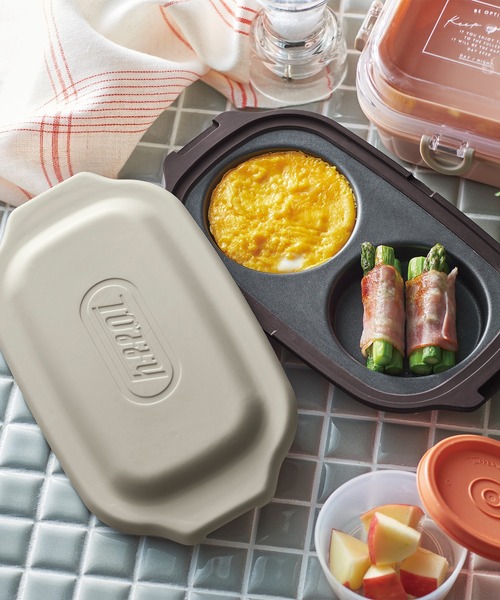 Toffy キッチン 「Toffy/トフィー」 電子レンジ用ダブルグリル