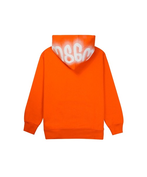 MSGM KIDS パーカー スプレーペイント スウェットパーカー キッズ 子供 