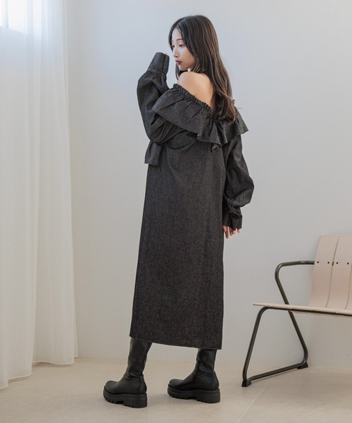 306ページ LOWRYS FARM（ローリーズファーム） ワンピース 2WAYフリルギャザー