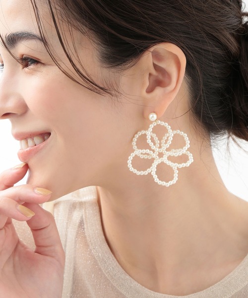 coussinet fleur ピアス クシネピアス coussinet fleur フルール 結婚式 ピアス