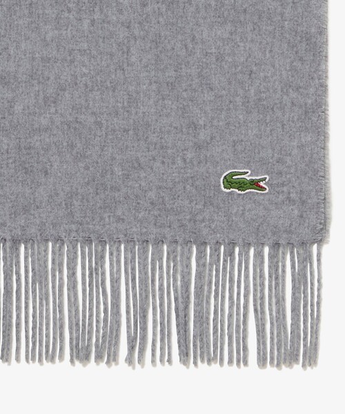 カシミヤ100%  LACOSTEマフラー LACOSTE マフラー エッセンシャルマフラー メンズ レディース