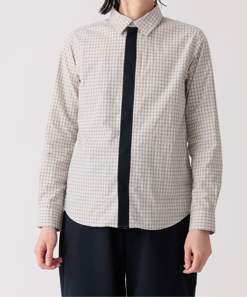 ARCH & LINE（アーチアンドライン） ブラウス シャツ OG CHECK KNIT
