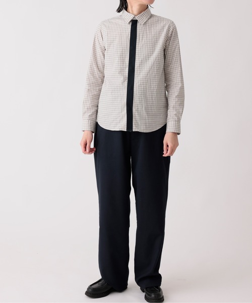 ARCH & LINE（アーチアンドライン） ブラウス シャツ OG CHECK KNIT