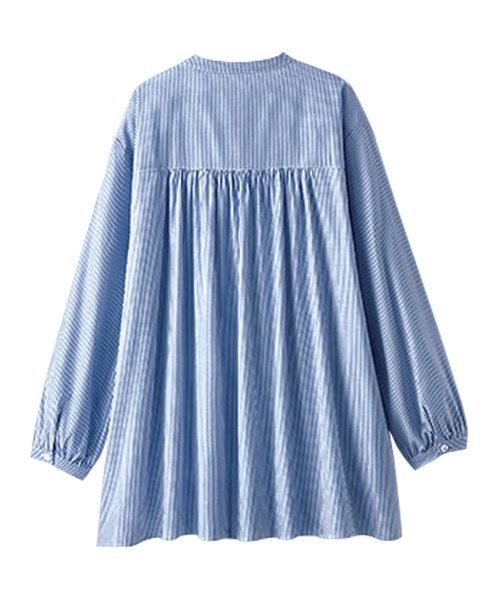 BELLUNA PLUS（ベルーナプラス） チュニック 華やかレース×ピンタック