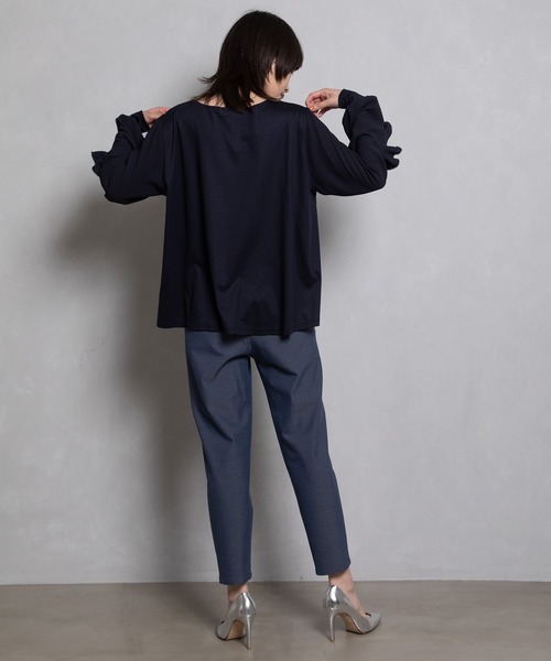 美品◯マルシャルテル　 2wayストレッチウォームテーパードギャザーパンツ MARECHAL TERRE マルシャルテル ギャザーパンツ ZMT152PT812D