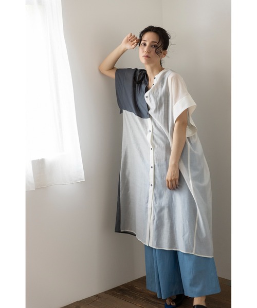 「OSMOSIS」 「loaf」半袖シャツ ONE SIZE カーキ レディース OSMOSIS 「OSMOSIS」 半袖ブラウス ONE SIZE カーキ レディース
