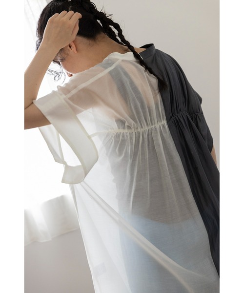「OSMOSIS」 「loaf」半袖シャツ ONE SIZE カーキ レディース OSMOSIS 「OSMOSIS」 半袖ブラウス ONE SIZE カーキ レディース
