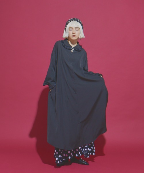 y*i様 フリル シャツ ワンピース fiumiu-6.jpg