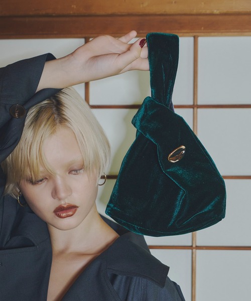 ANDRESD ハンドバッグ ベロアバッグ / velour bag : ZOZOTOWN Yahoo!店 