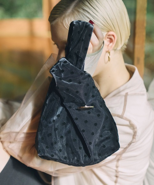 ANDRESD ハンドバッグ ベロアバッグ / velour bag : ZOZOTOWN Yahoo!店