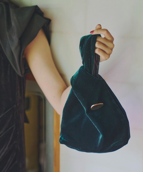 ANDRESD ハンドバッグ ベロアバッグ / velour bag : ZOZOTOWN Yahoo!店
